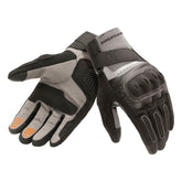 Guanti MRK3, un guanto estivo in pelle grigio scuro. Compatibili con touch screen. Di TUCANO URBANO.